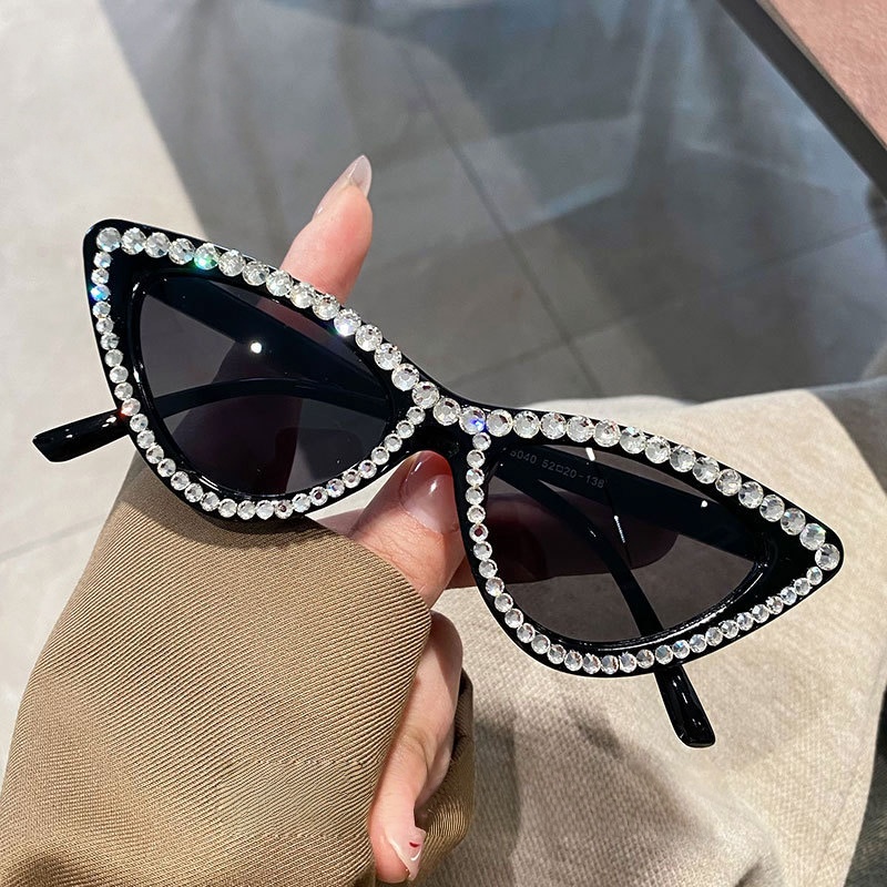 Sunglasses Cat Eye - 빈티지 럭셔리 고양이 눈 선글라스 여성