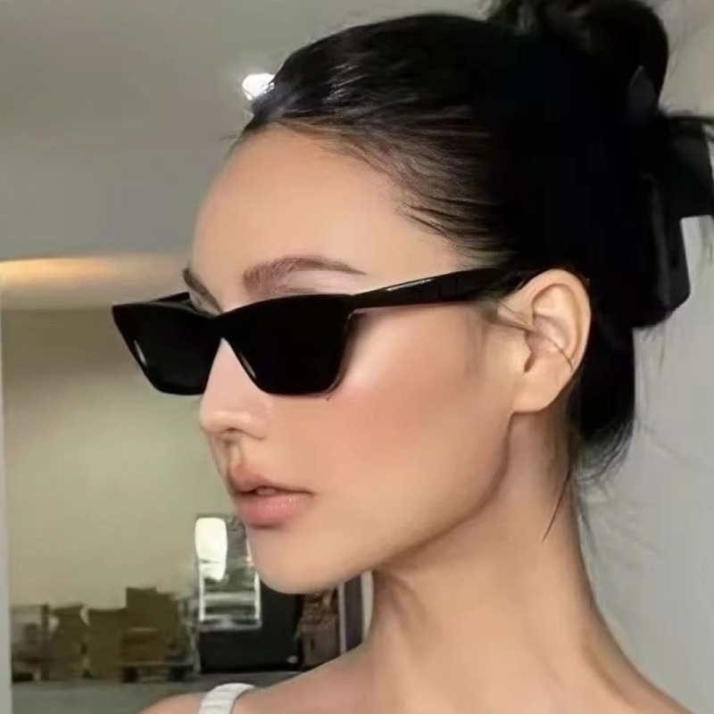 Sunglasses Cat Eye - 럭셔리 캣아이 블랙 선글라스 여성 남성