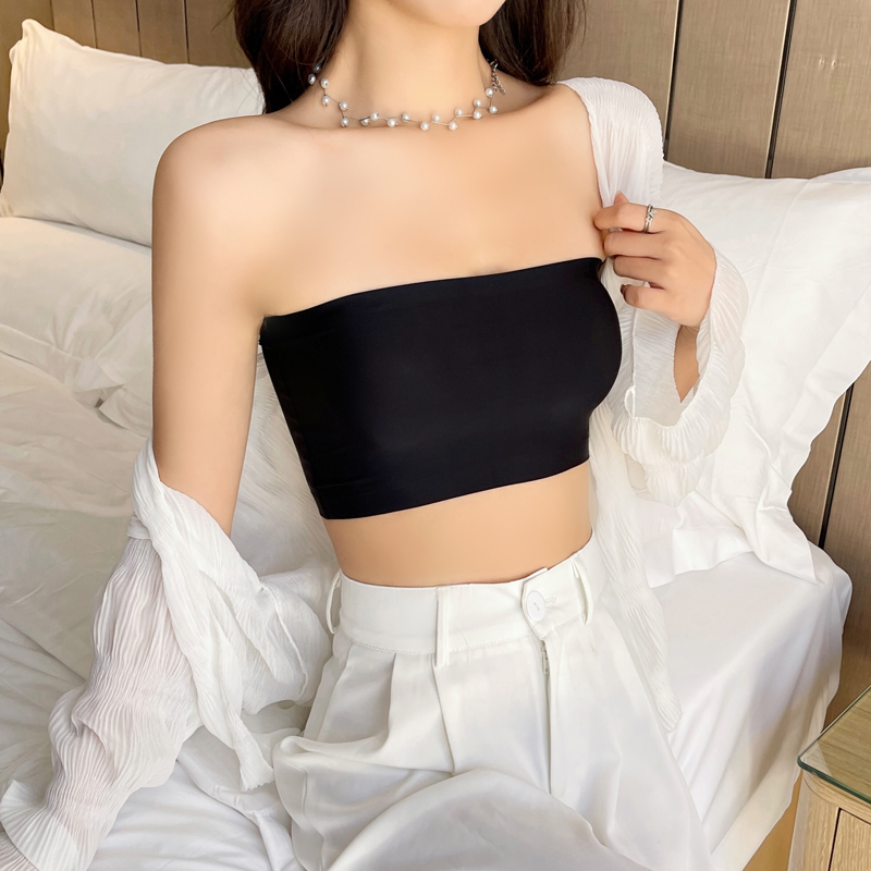 Bralette Triangle Set - 원피스 섹시한 튜브 탑 여성 Strapless