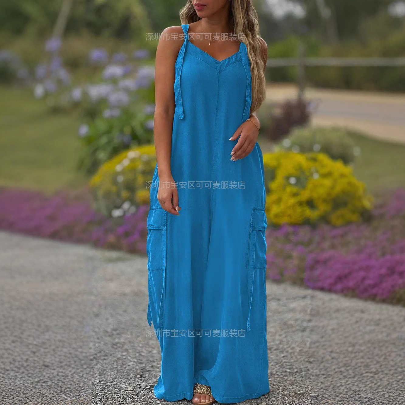 Jumpsuit Linen Relaxed - 루즈핏 여름 점프수트 캐주얼 린넨 와이드
