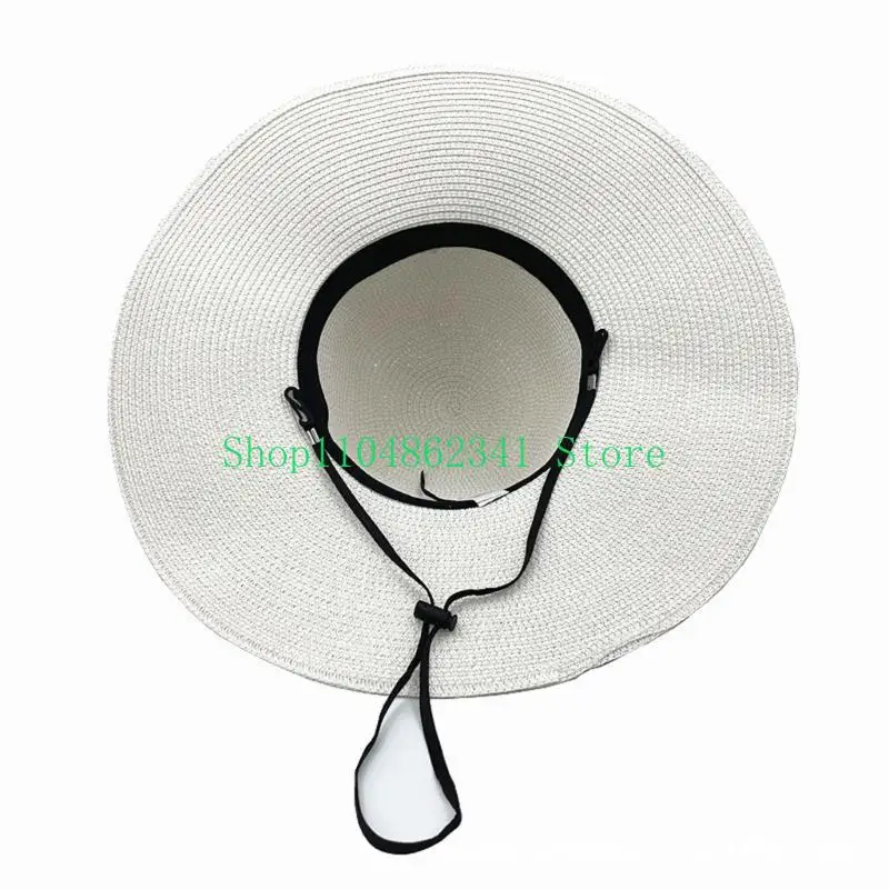 Hat Floppy Wide - 652F 우아한 플로피 밀짚 모자 여성