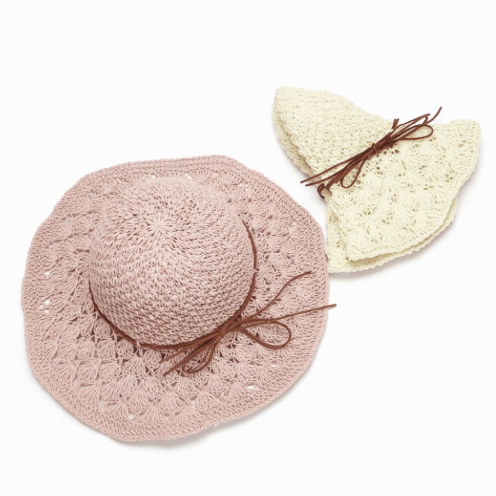 손으로 짠 크로셰 밀짚모자 넓은 챙 접이식 플로피 밀짚 - Hat Floppy Wide 리뷰 및 가격