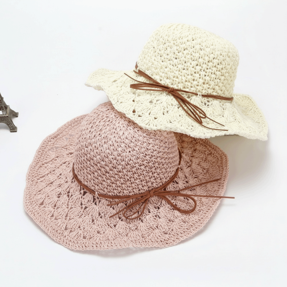 손으로 짠 크로셰 밀짚모자 넓은 챙 접이식 플로피 밀짚 - Hat Floppy Wide 리뷰 및 가격