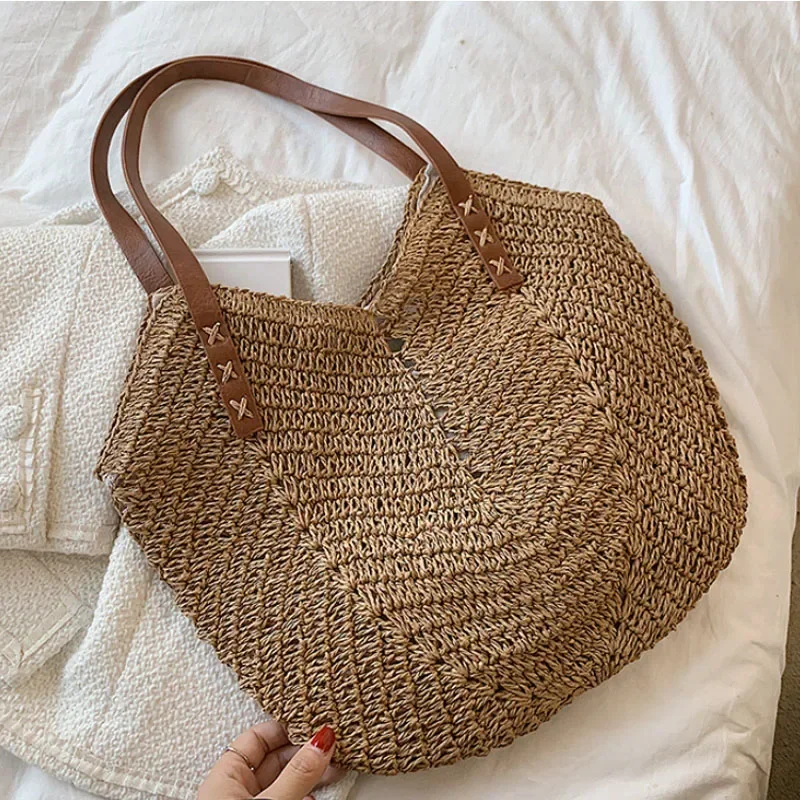2026 여름 핸들백 속이 빈 라피아 크로셰 비치백 캐 - Crochet Bag Raffia 리뷰 및 가격