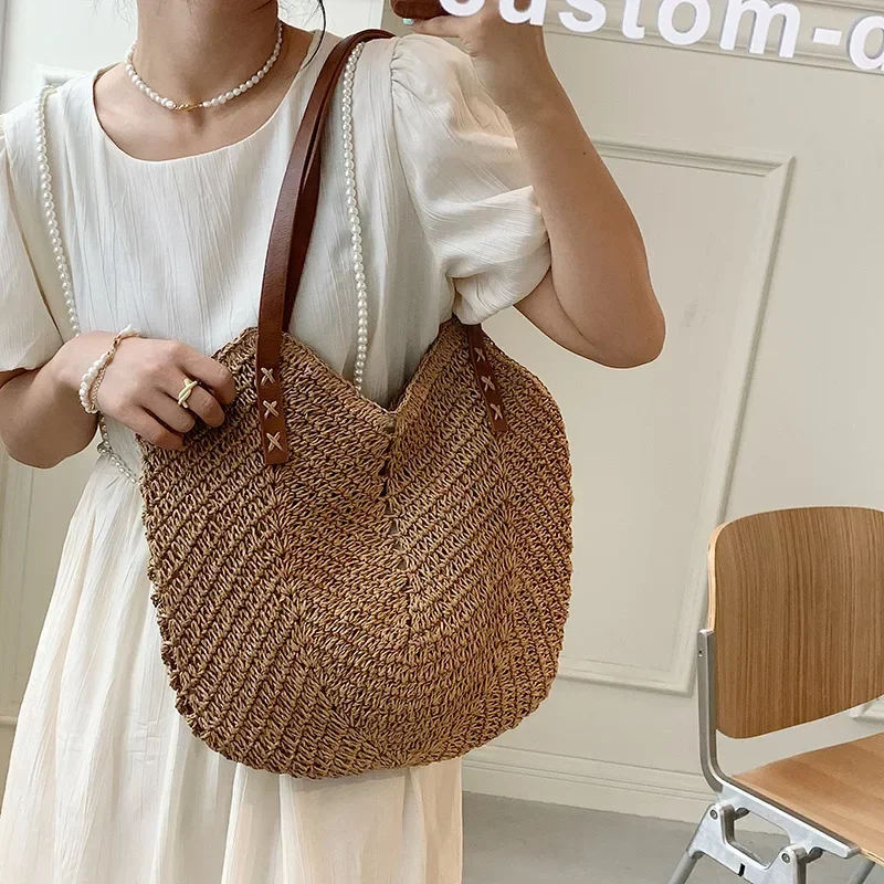 2026 여름 핸들백 속이 빈 라피아 크로셰 비치백 캐 - Crochet Bag Raffia 리뷰 및 가격