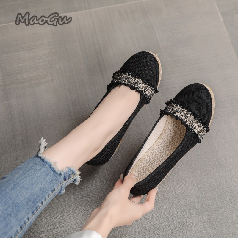 여성용 에스파드리유 웨지 슈즈 라운드 토 슬립온 캐주얼 - Wedge Espadrille Women 리뷰 및 가격