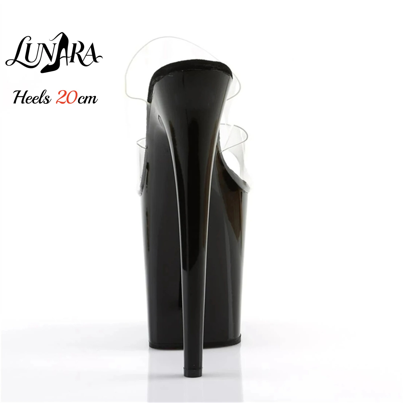 20cm 투명 PVC 스트랩 울트라 하이 플랫폼 하이힐 - Sandal Strappy Heeled 리뷰 및 가격