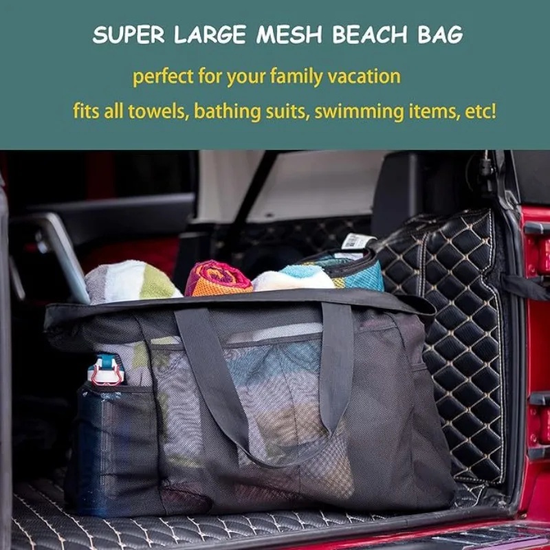 2026 신형 대용량 메쉬 비치 토트백 다용도 포켓 수 - Tote Bag Beach 리뷰 및 가격