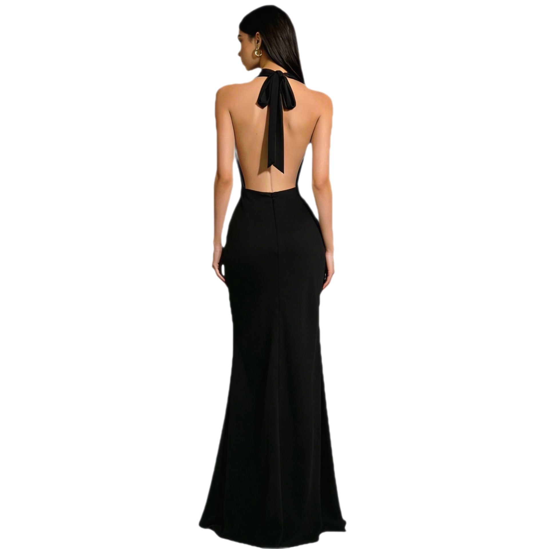우아한 파티 드레스 2026 웨딩 게스트 드레스 새틴  - Maxi Dress Halter 리뷰 및 가격