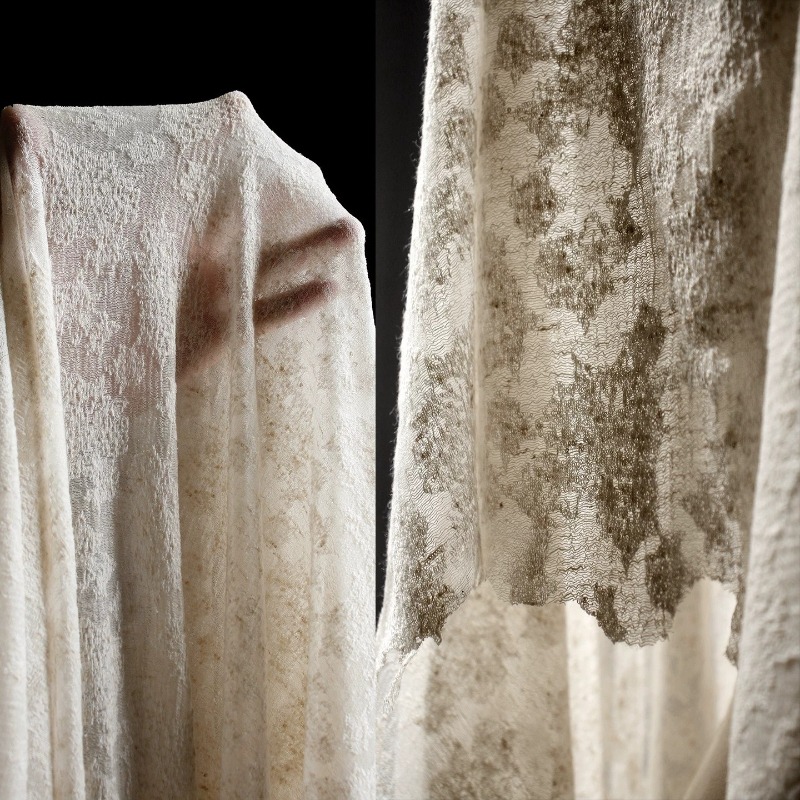 디스트레스드 빈티지 질감의 면 린넨 니트 원단 신축성  - Linen Dress Wrap 리뷰 및 가격