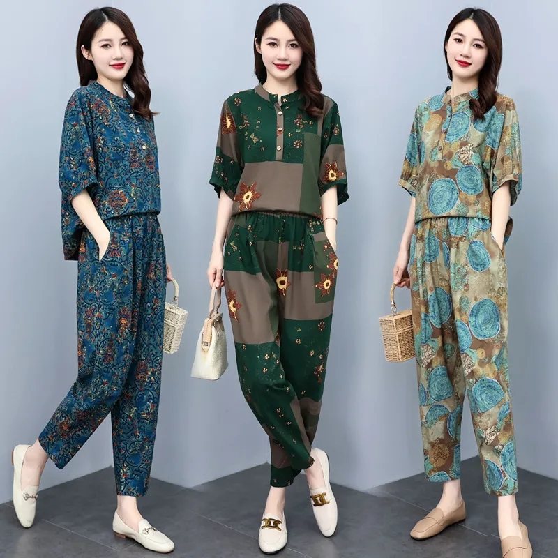 중년 여성 여름 슈트 2026 신상 패션 나이를 감춰주 - Linen Pant Wide 리뷰 및 가격