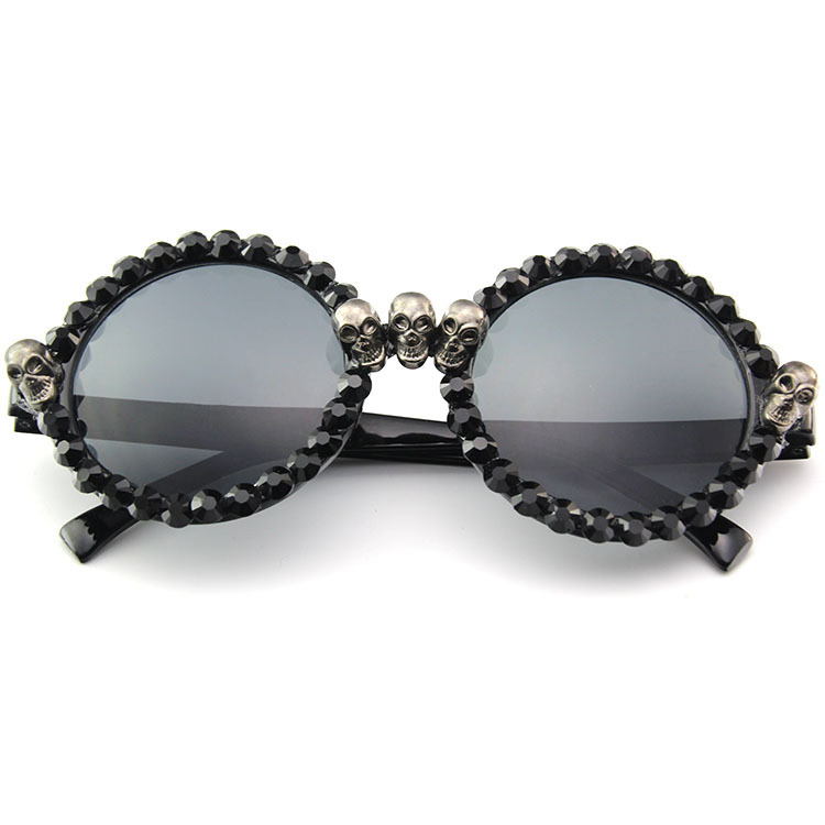 파티 패션 선글라스 라인스톤 해골 고양이 눈 선글라스  - Sunglasses Cat Eye 리뷰 및 가격