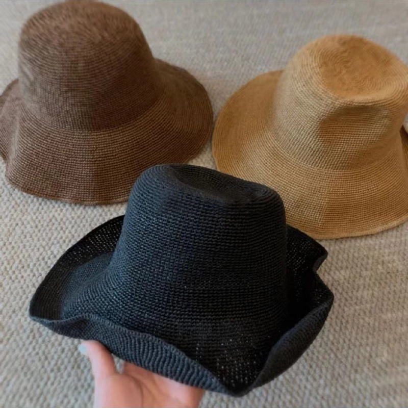 2025년 신상 종이 빨대 햇빛 가리개 여성용 챙넓은  - Hat Floppy Wide 리뷰 및 가격