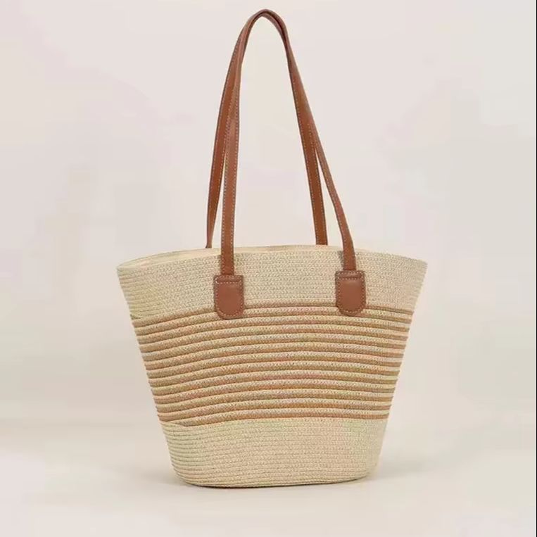 CLAREGQI 여성용 스트라이프 밀짚 토트백, 대용량 - Tote Bag Beach 리뷰 및 가격