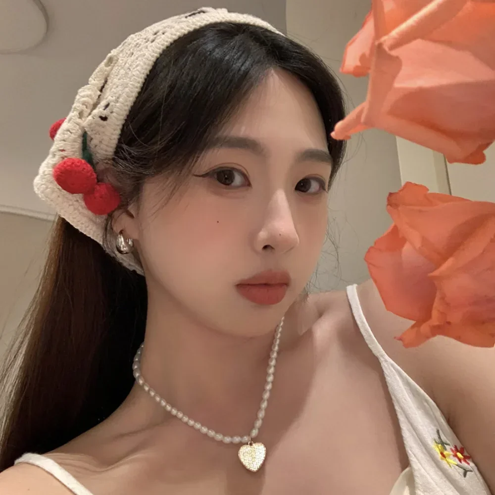 달콤한 프랑스 전원풍 삼각형 헤어밴드 수제 크로셰 작은 - Headband Summer Knit 리뷰 및 가격