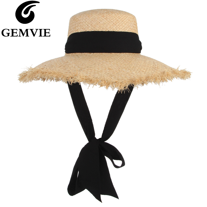 GEMVIE-핸드메이드 직조 라피아 밀짚 모자, 와이드 - Hat Floppy Wide 리뷰 및 가격