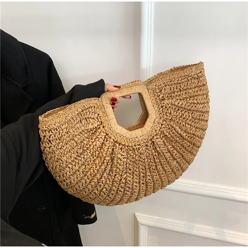 브랜드 짠 클러치 백 럭셔리 새로운 하이 엔드 해변 휴 - Crochet Bag Raffia 리뷰 및 가격