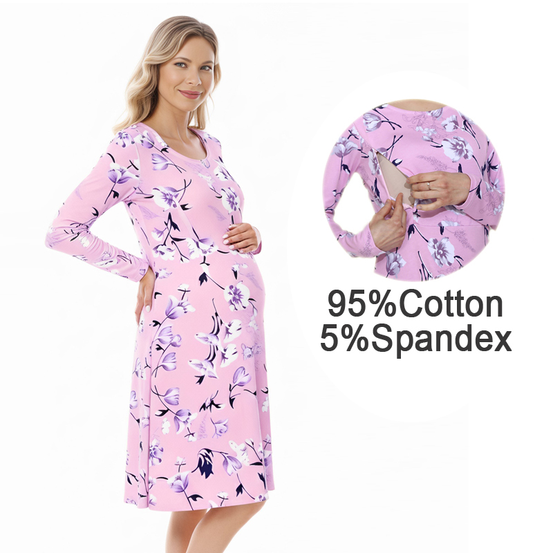 플로럴 뉴리싱 임부복 원넥 사이드 지퍼 수유 A라인 플 - Midi Skirt Floral 리뷰 및 가격