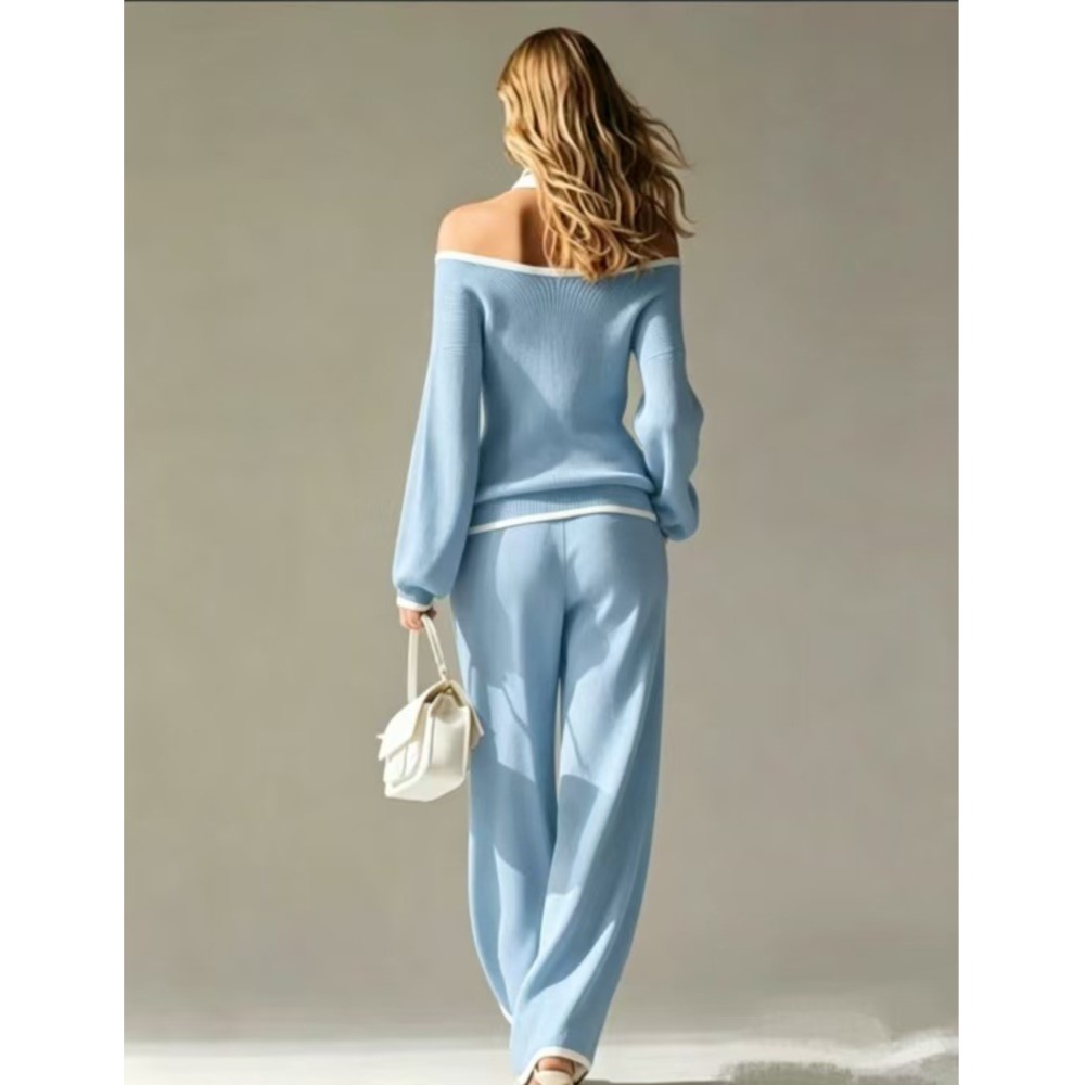 여성 섹시 오프숄더 긴팔 티셔츠 바지 투피스 세트 패션 - Blouse Off Shoulder 리뷰 및 가격